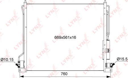 LYNXauto RC-0214 - Конденсатор, кондиціонер autozip.com.ua
