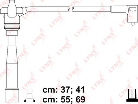 LYNXauto SPC4838 - Комплект проводів запалювання autozip.com.ua