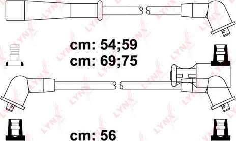 LYNXauto SPC5116 - Комплект проводів запалювання autozip.com.ua
