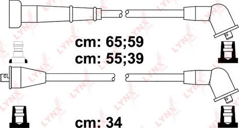 LYNXauto SPC5723 - Комплект проводів запалювання autozip.com.ua
