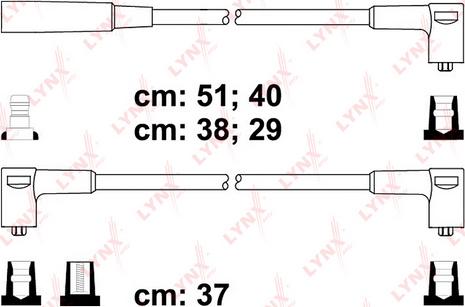 LYNXauto SPC6912 - Комплект проводів запалювання autozip.com.ua