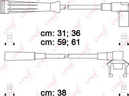 LYNXauto SPC6318 - Комплект проводів запалювання autozip.com.ua