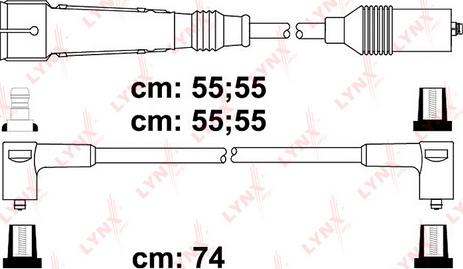 LYNXauto SPC8041 - Комплект проводів запалювання autozip.com.ua