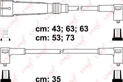 LYNXauto SPC8005 - Комплект проводів запалювання autozip.com.ua