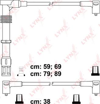 LYNXauto SPC8010 - Комплект проводів запалювання autozip.com.ua