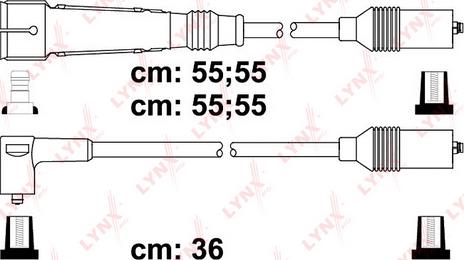 LYNXauto SPC8017 - Комплект проводів запалювання autozip.com.ua