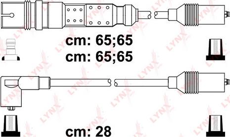 LYNXauto SPC8033 - Комплект проводів запалювання autozip.com.ua