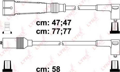 LYNXauto SPC8032 - Комплект проводів запалювання autozip.com.ua
