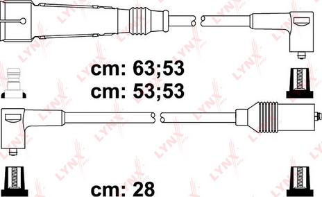 LYNXauto SPC8020 - Комплект проводів запалювання autozip.com.ua