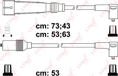LYNXauto SPC8023 - Комплект проводів запалювання autozip.com.ua