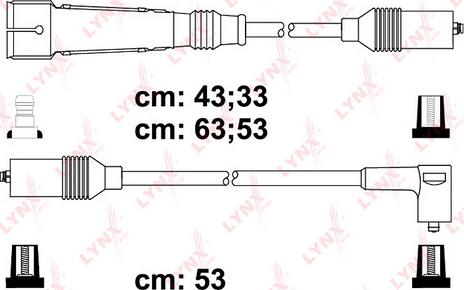 LYNXauto SPC8022 - Комплект проводів запалювання autozip.com.ua