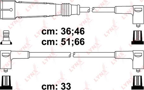 LYNXauto SPC8027 - Комплект проводів запалювання autozip.com.ua
