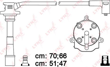 LYNXauto SPC7536 - Комплект проводів запалювання autozip.com.ua