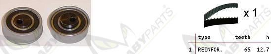 Mabyparts OBK010496 - Комплект ременя ГРМ autozip.com.ua