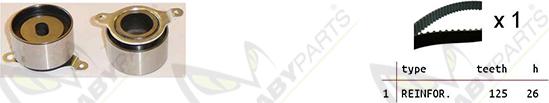 Mabyparts OBK010490 - Комплект ременя ГРМ autozip.com.ua