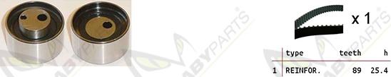 Mabyparts OBK010450 - Комплект ременя ГРМ autozip.com.ua