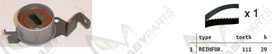Mabyparts OBK010452 - Комплект ременя ГРМ autozip.com.ua