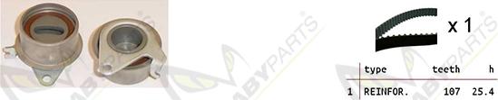 Mabyparts OBK010465 - Комплект ременя ГРМ autozip.com.ua