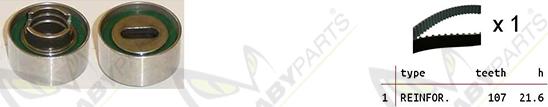 Mabyparts OBK010402 - Комплект ременя ГРМ autozip.com.ua