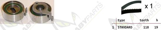 Mabyparts OBK010521 - Комплект ременя ГРМ autozip.com.ua