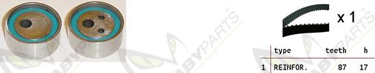 Mabyparts OBK010066 - Комплект ременя ГРМ autozip.com.ua