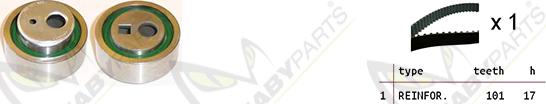 Mabyparts OBK010194 - Комплект ременя ГРМ autozip.com.ua