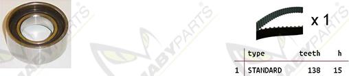 Mabyparts OBK010152 - Комплект ременя ГРМ autozip.com.ua