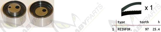 Mabyparts OBK010167 - Комплект ременя ГРМ autozip.com.ua