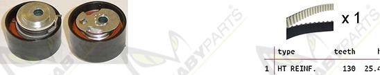 Mabyparts OBK010184 - Комплект ременя ГРМ autozip.com.ua