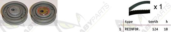 Mabyparts OBK010269 - Комплект ременя ГРМ autozip.com.ua