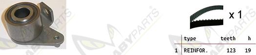 Mabyparts OBK010267 - Комплект ременя ГРМ autozip.com.ua