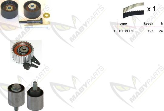 Mabyparts OBK010278 - Комплект ременя ГРМ autozip.com.ua