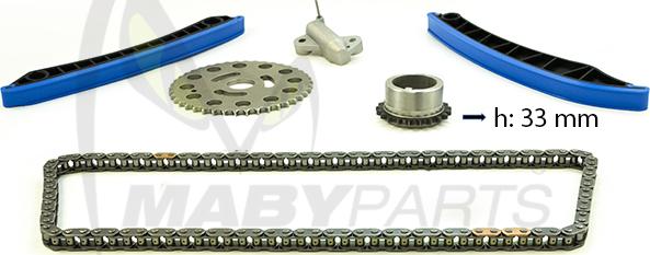 Mabyparts OTK031115 - Комплект ланцюга приводу распредвала autozip.com.ua