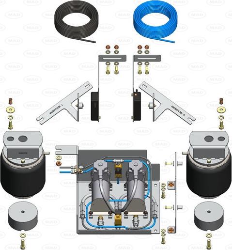 MAD NR-367814-R - Пневматична ресора, ходова частина autozip.com.ua