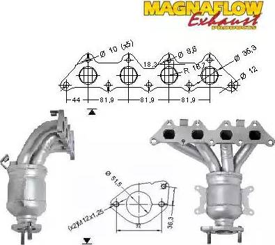 Magnaflow 75407 - Каталізатор autozip.com.ua