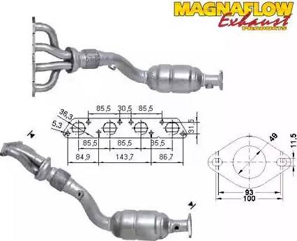 Magnaflow 70611 - Каталізатор autozip.com.ua
