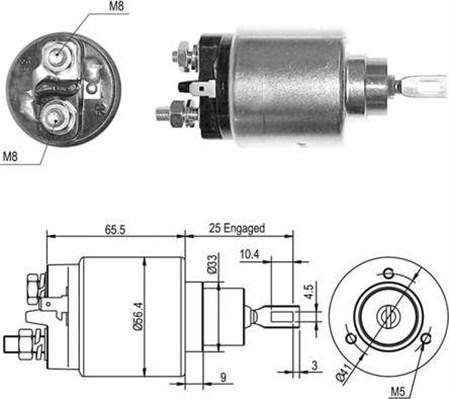 Magneti Marelli 940113050407 - Тягове реле, стартер autozip.com.ua