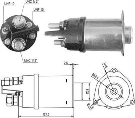 Magneti Marelli 940113050425 - Тягове реле, стартер autozip.com.ua