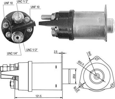 Magneti Marelli 940113050426 - Тягове реле, стартер autozip.com.ua