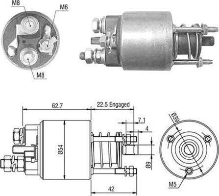 Magneti Marelli 940113050470 - Тягове реле, стартер autozip.com.ua