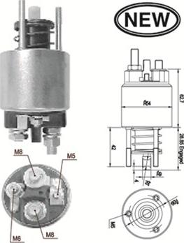 Magneti Marelli 940113050556 - Тягове реле, стартер autozip.com.ua