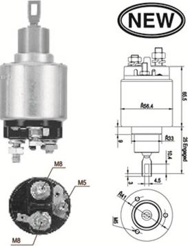 Magneti Marelli 940113050557 - Тягове реле, стартер autozip.com.ua