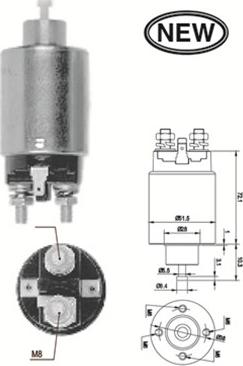 Magneti Marelli 940113050566 - Тягове реле, стартер autozip.com.ua