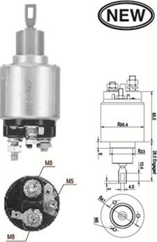 Magneti Marelli 940113050563 - Тягове реле, стартер autozip.com.ua