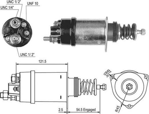 Magneti Marelli 940113050500 - Тягове реле, стартер autozip.com.ua