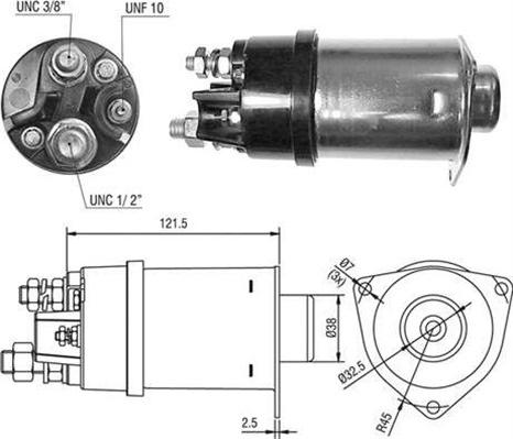 Magneti Marelli 940113050524 - Тягове реле, стартер autozip.com.ua