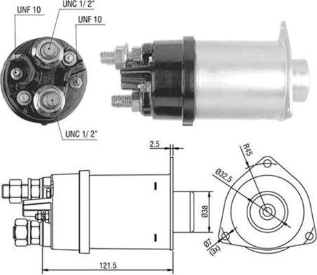 Magneti Marelli 940113050520 - Тягове реле, стартер autozip.com.ua