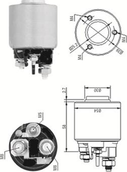 Magneti Marelli 940113050571 - Тягове реле, стартер autozip.com.ua