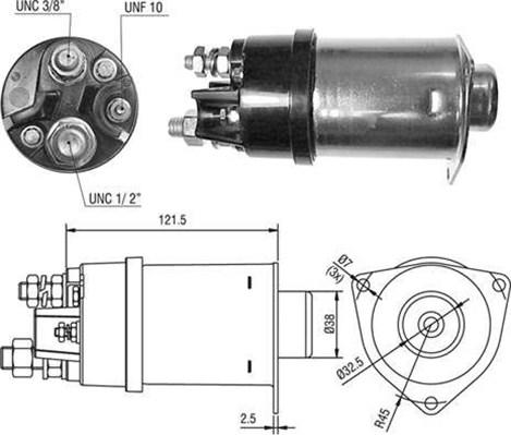 Magneti Marelli 940113050041 - Тягове реле, стартер autozip.com.ua