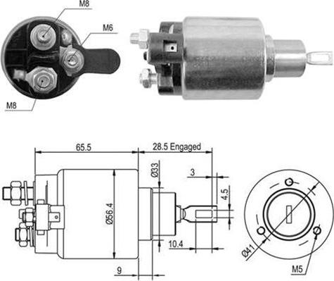 Magneti Marelli 940113050050 - Тягове реле, стартер autozip.com.ua